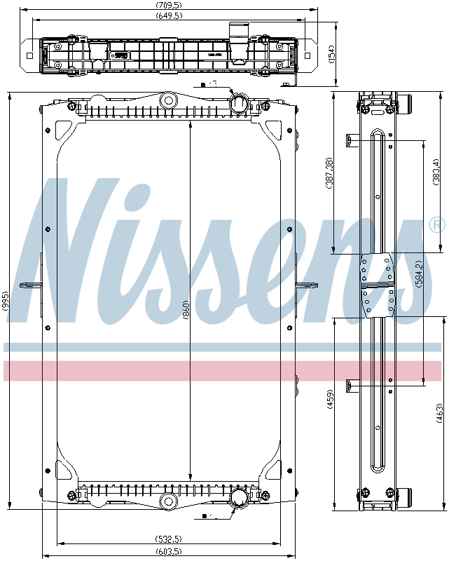 Nissens Engine Coolant Radiator 606777