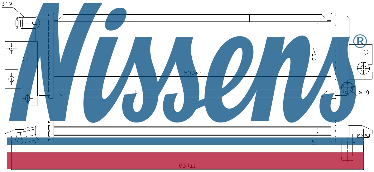 NISSENS Coolant Auxiliary Radiator 606843