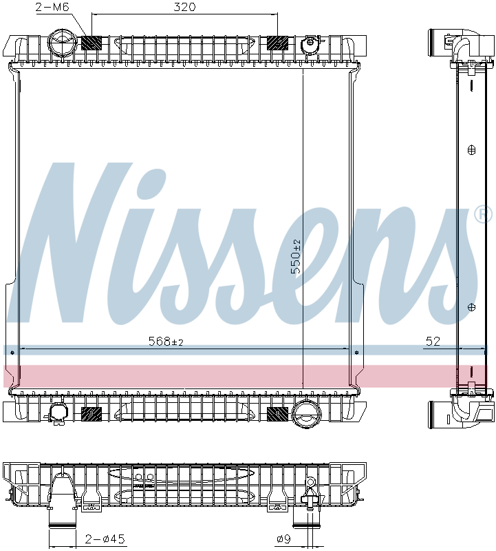 Nissens Engine Coolant Radiator 606872