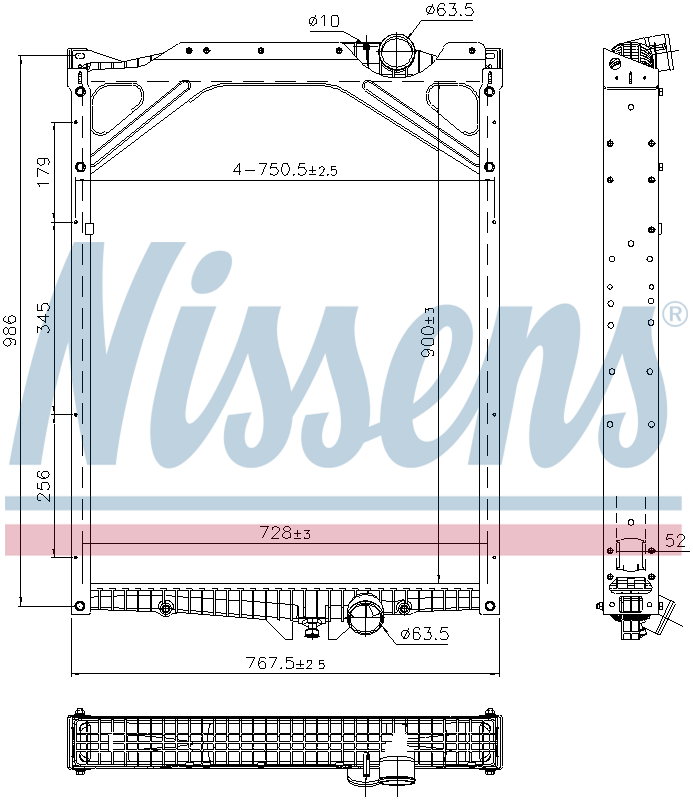 Nissens Engine Coolant Radiator 606978