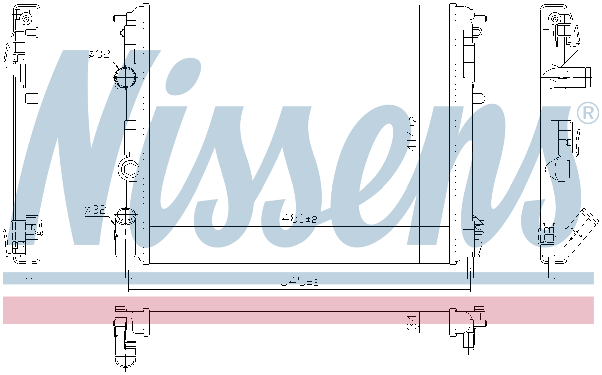Nissens Engine Coolant Radiator 607126