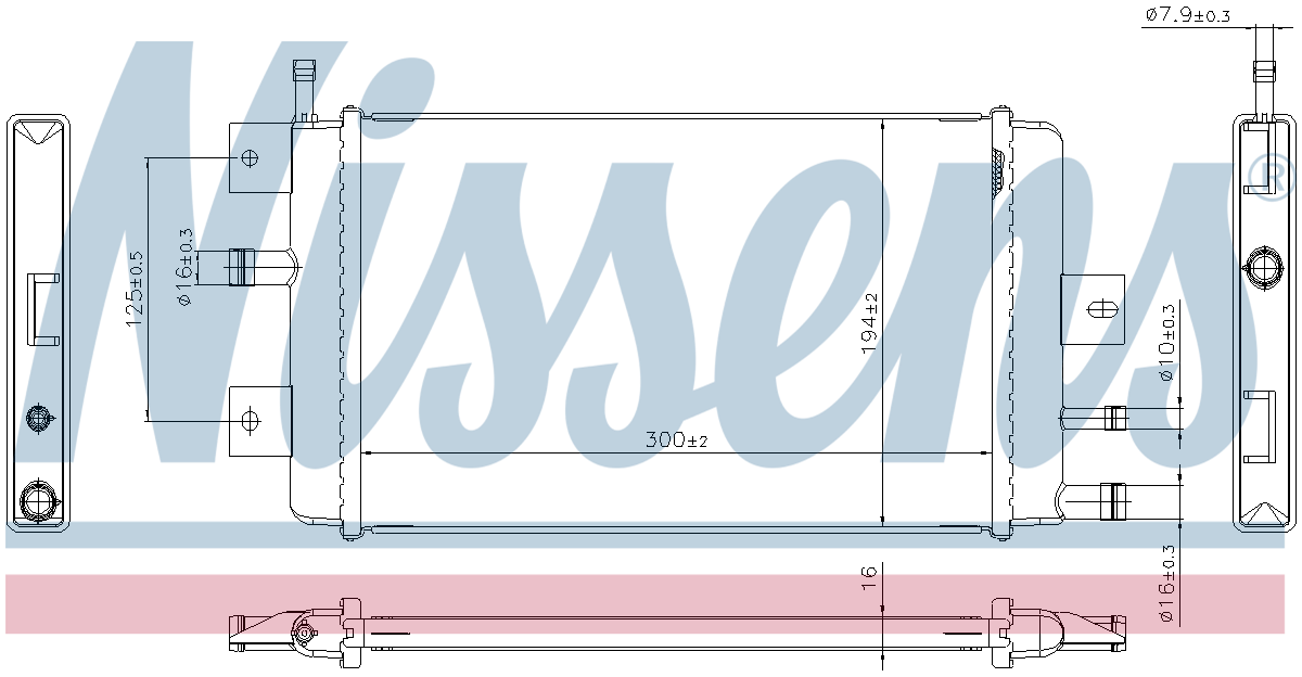 Nissens Engine Coolant Radiator 607222