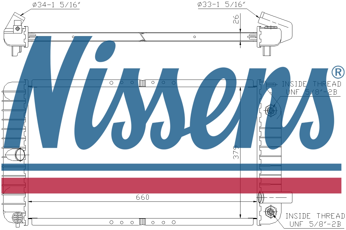 NISSENS Coolant Radiator 609191