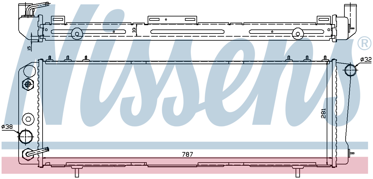 Nissens Engine Coolant Radiator 60986
