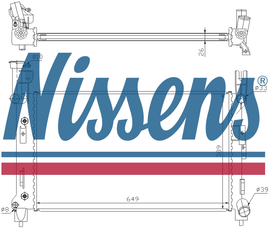 NISSENS Coolant Radiator 60996A