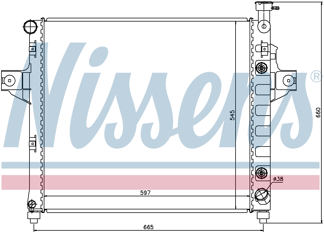 Nissens Engine Coolant Radiator 61010