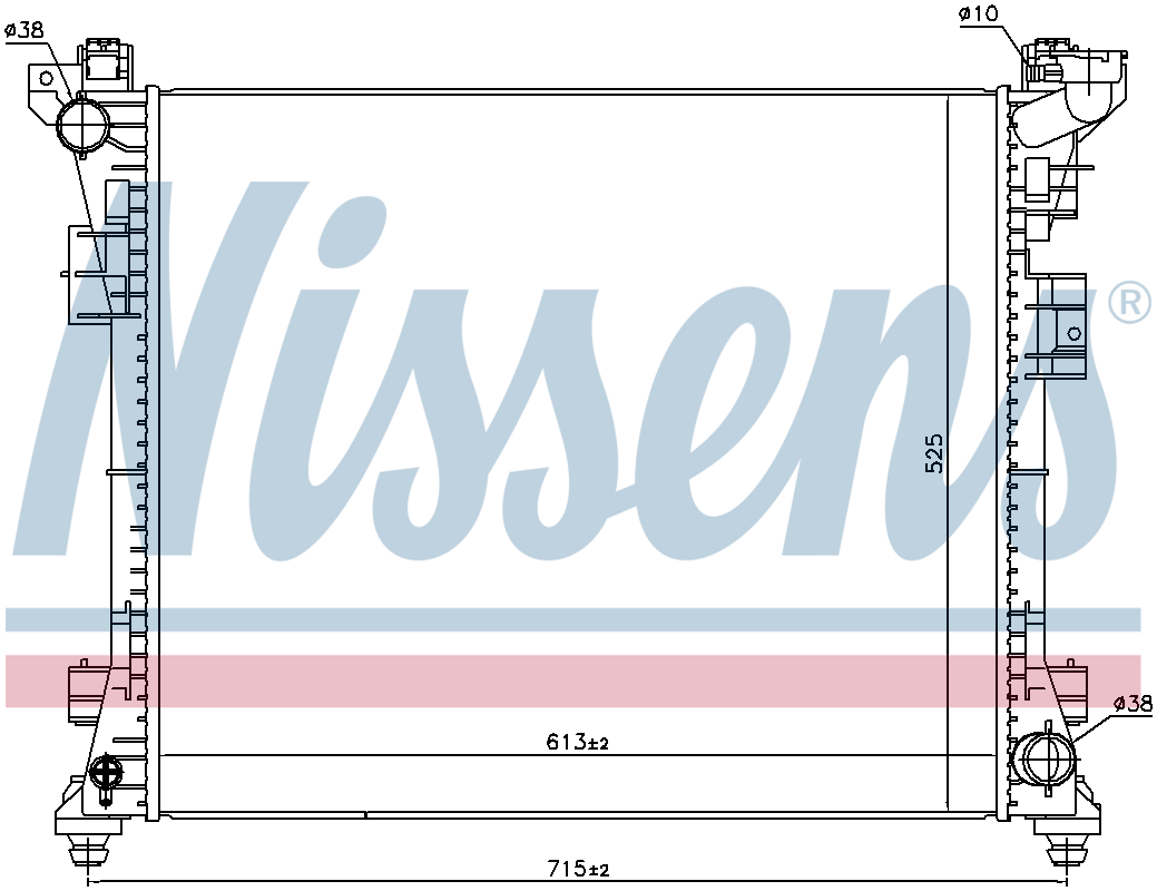 Nissens Engine Coolant Radiator 61034