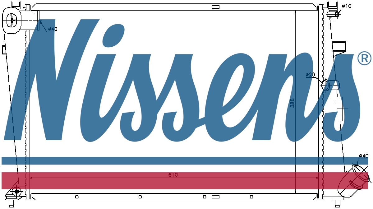 NISSENS Coolant Radiator 61304