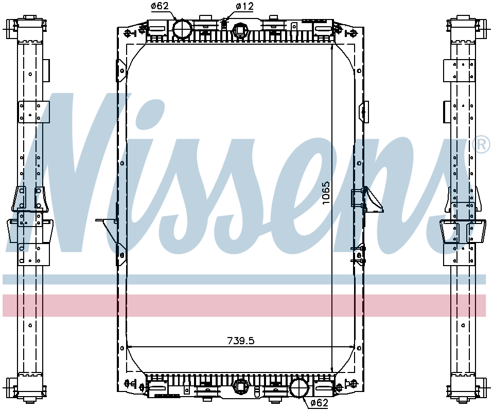 NISSENS Coolant Radiator 61417A
