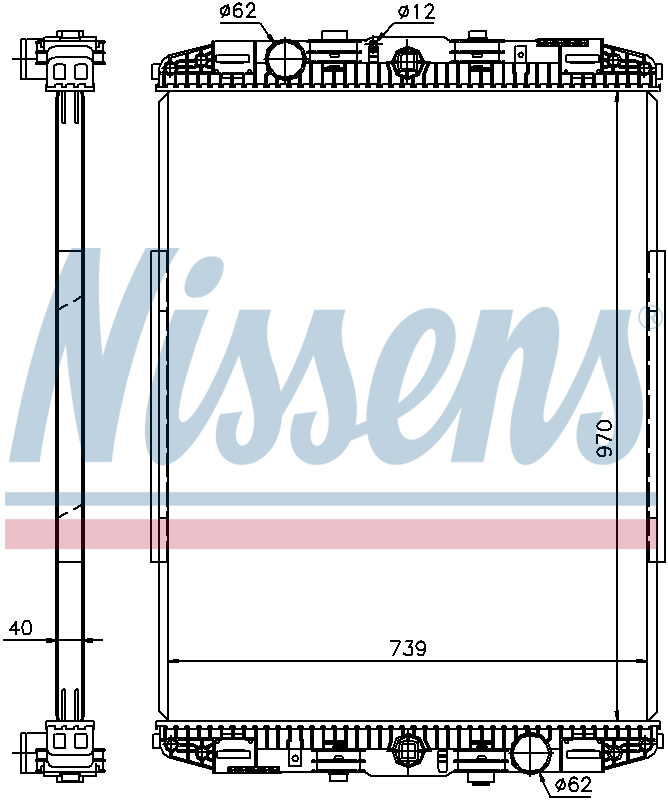 Nissens Engine Coolant Radiator 614190