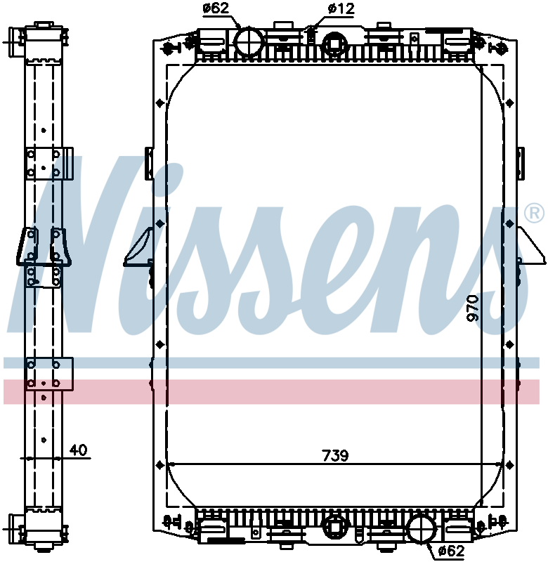 NISSENS Coolant Radiator 61419A