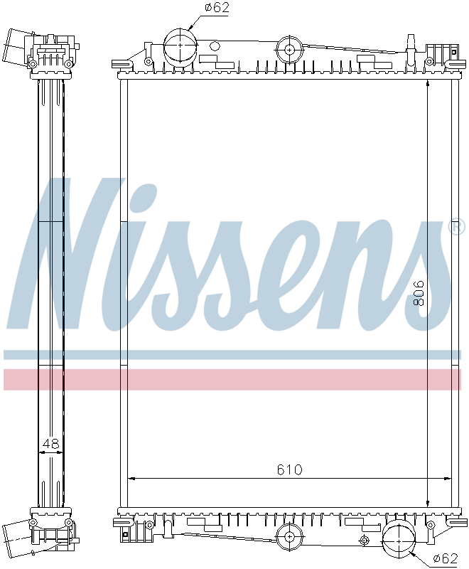Nissens Engine Coolant Radiator 614400