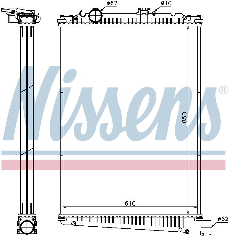 Nissens Engine Coolant Radiator 614410