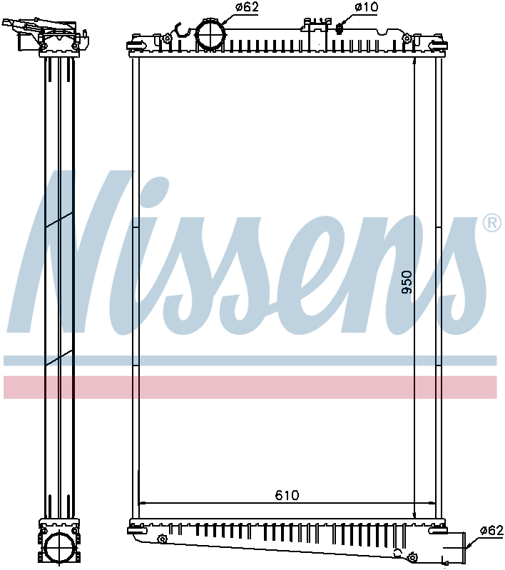 Nissens Engine Coolant Radiator 614420