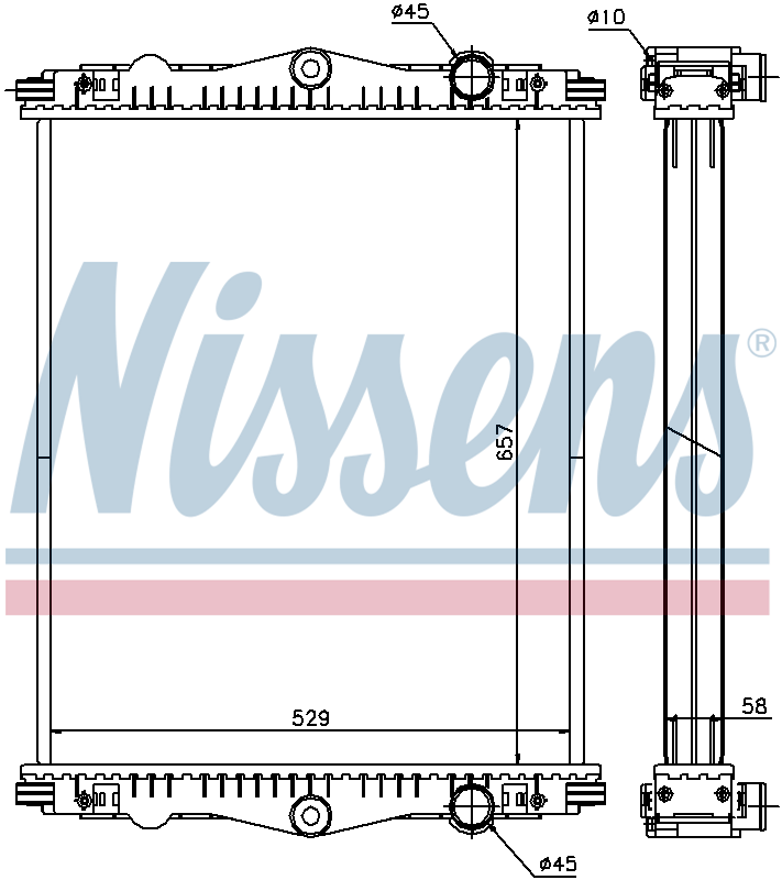 Nissens Engine Coolant Radiator 614430