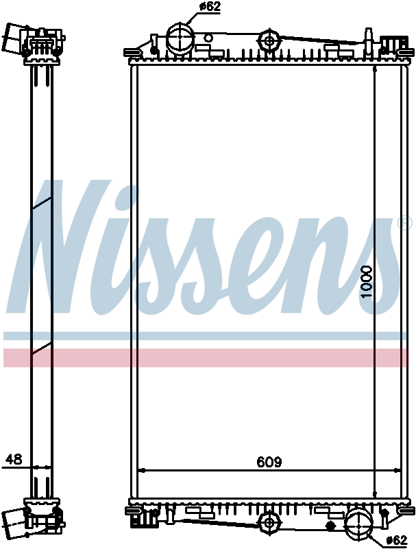 Nissens Engine Coolant Radiator 614460