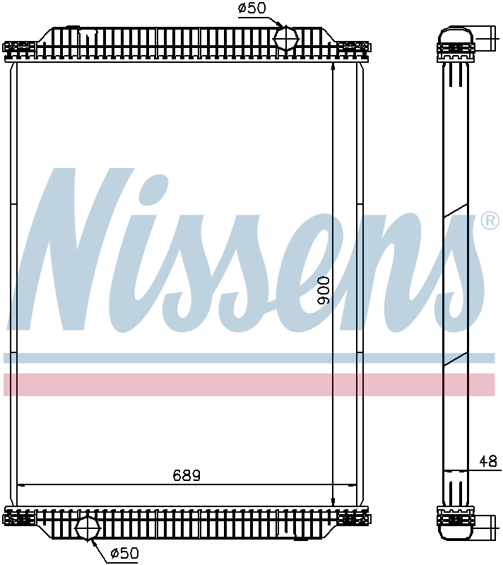 Nissens Engine Coolant Radiator 61448