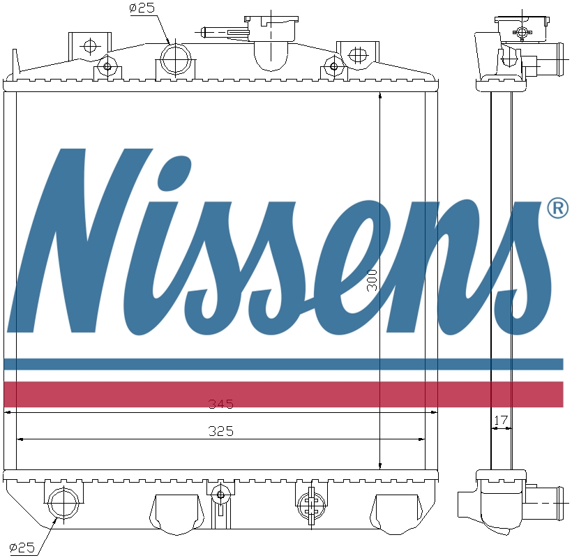NISSENS Coolant Radiator 61757