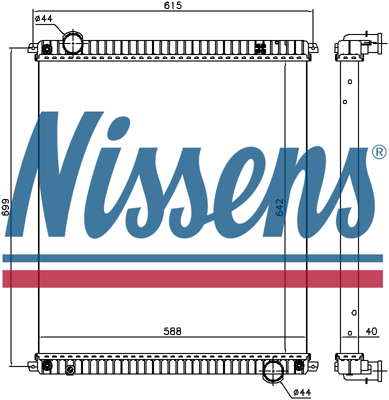 NISSENS Coolant Radiator 61967
