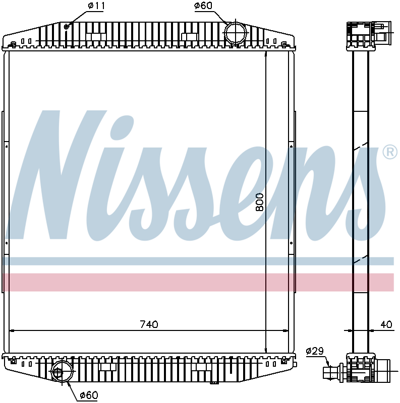 Nissens Engine Coolant Radiator 619730
