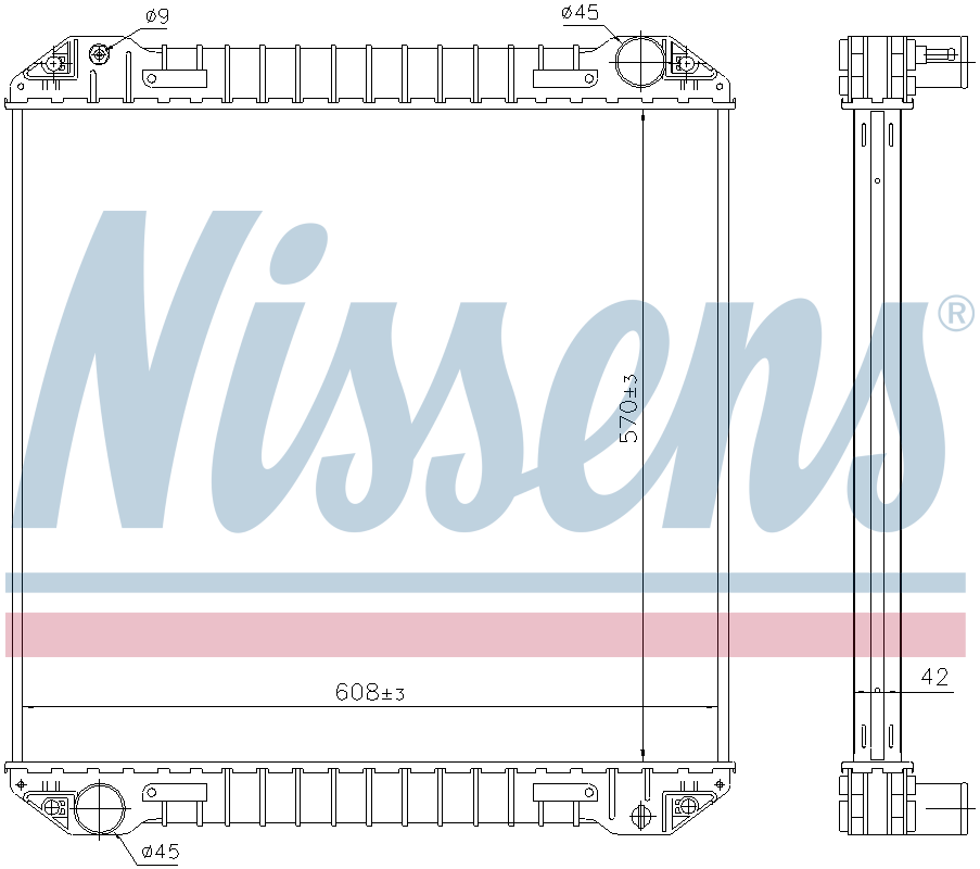 Nissens Engine Coolant Radiator 623440