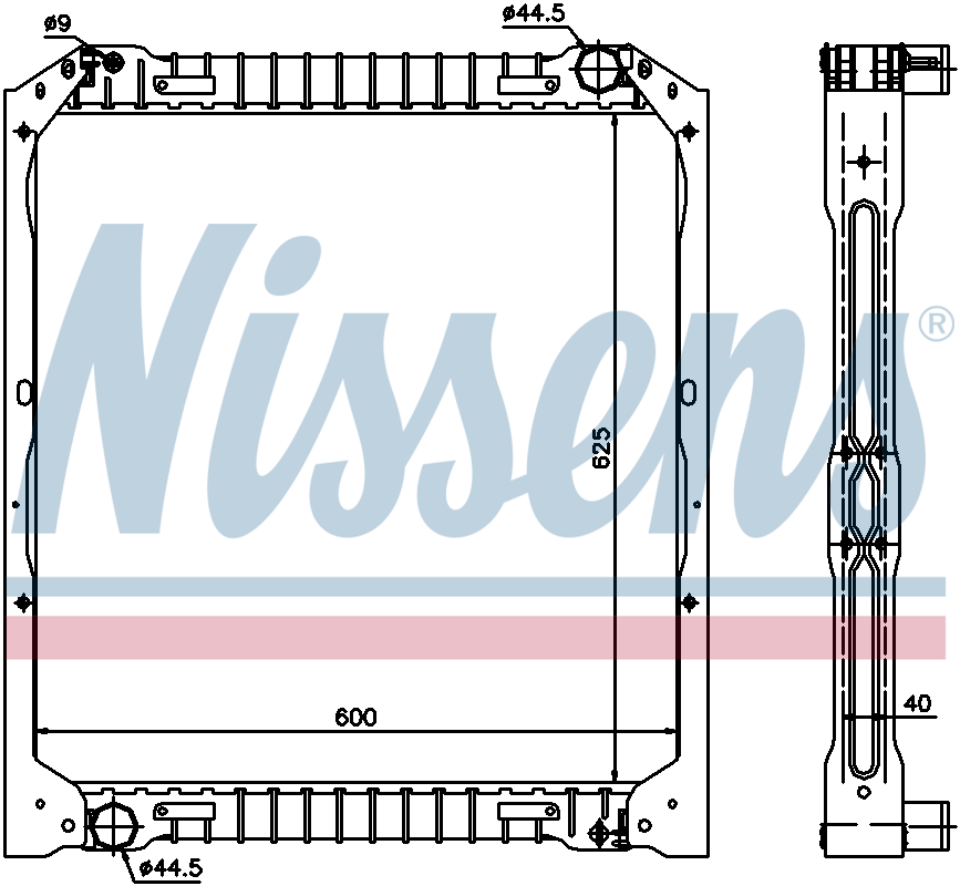 Nissens Engine Coolant Radiator 62349A