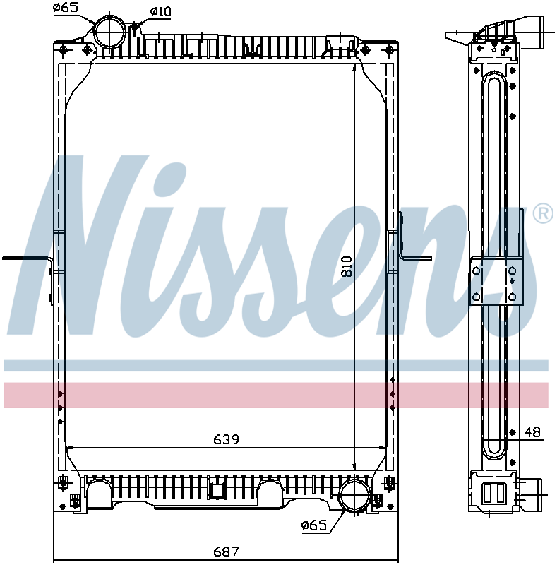 Nissens Engine Coolant Radiator 62524A