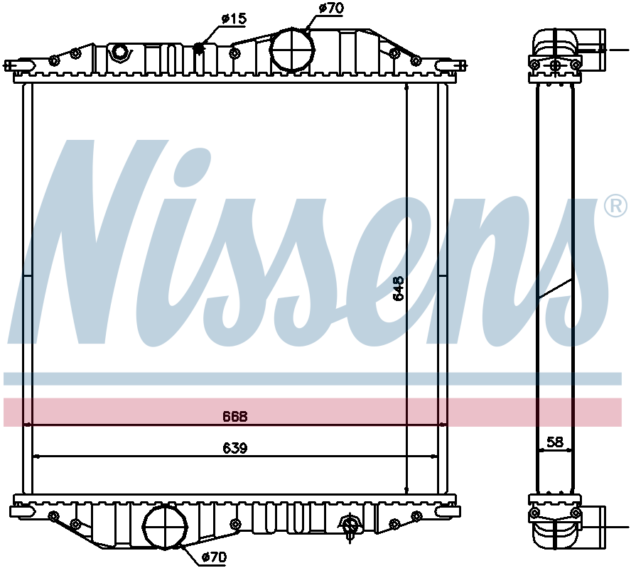 Nissens Engine Coolant Radiator 625502