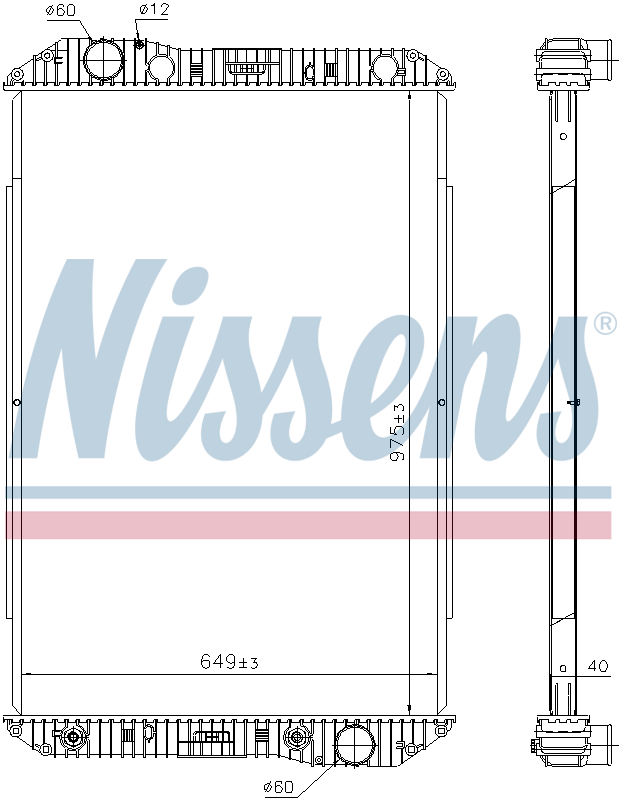 Nissens Engine Coolant Radiator 625710