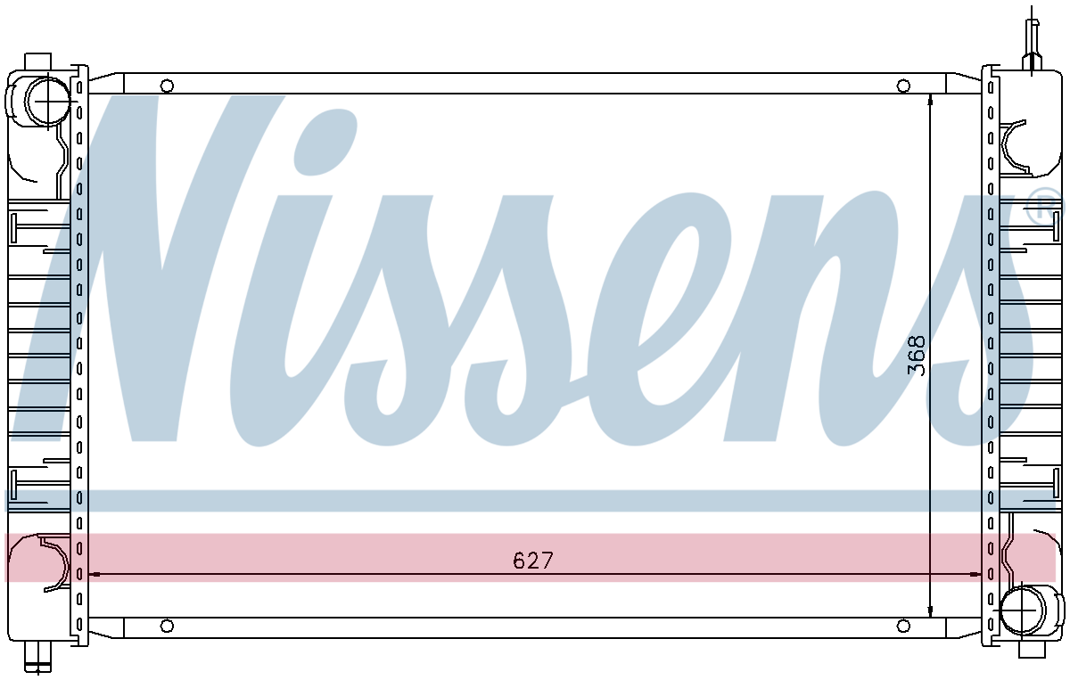Nissens Engine Coolant Radiator 62634