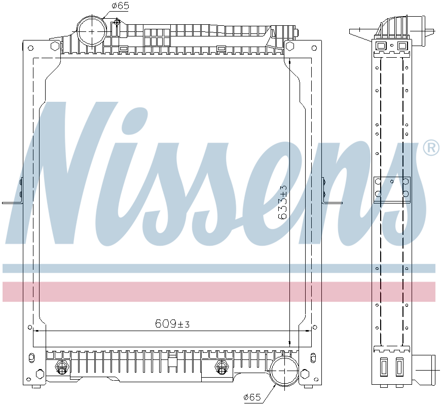 Nissens Engine Coolant Radiator 62647A