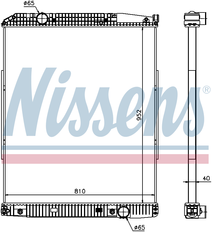 Nissens Engine Coolant Radiator 626490