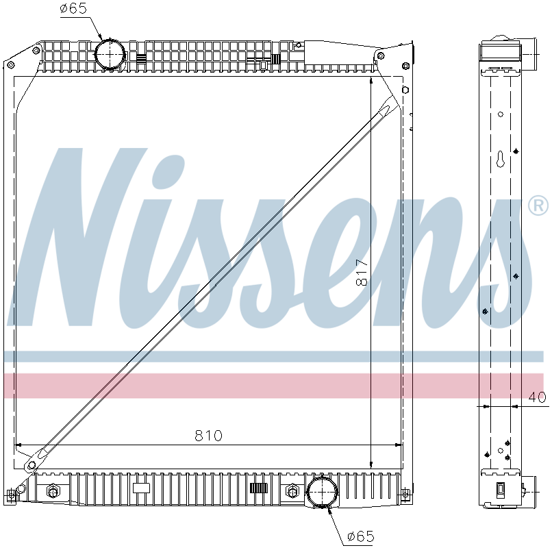 NISSENS Coolant Radiator 62652A