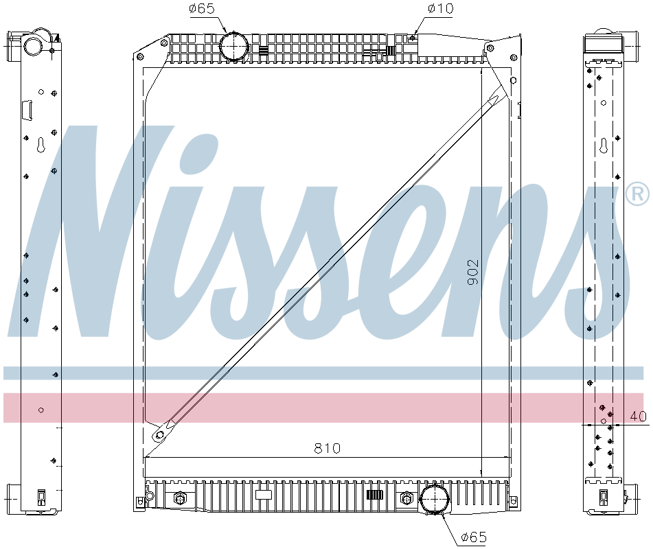 NISSENS Coolant Radiator 62653A