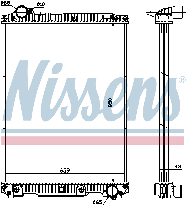 Nissens Engine Coolant Radiator 626570