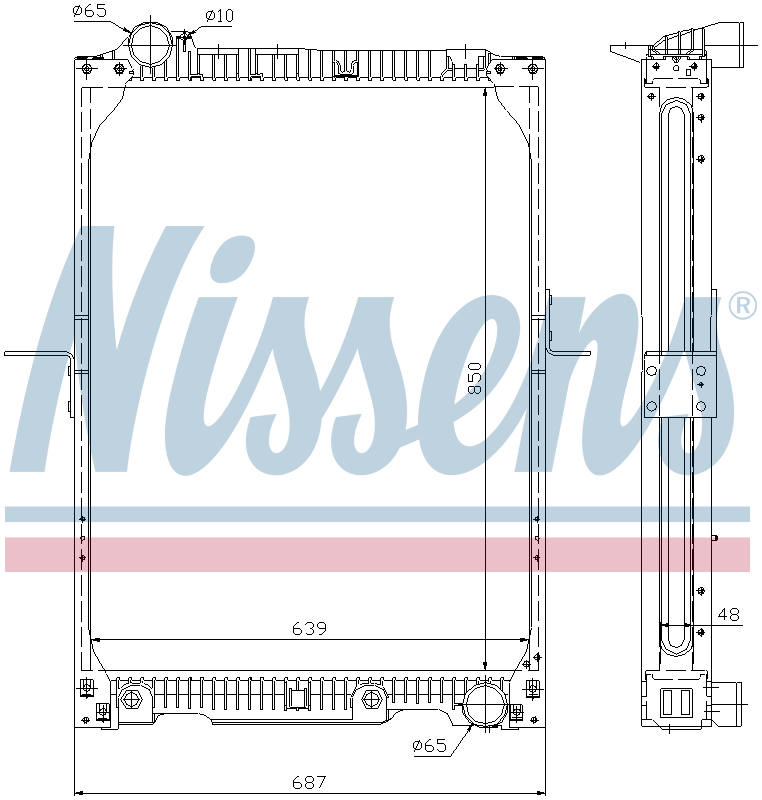 NISSENS Coolant Radiator 62657A