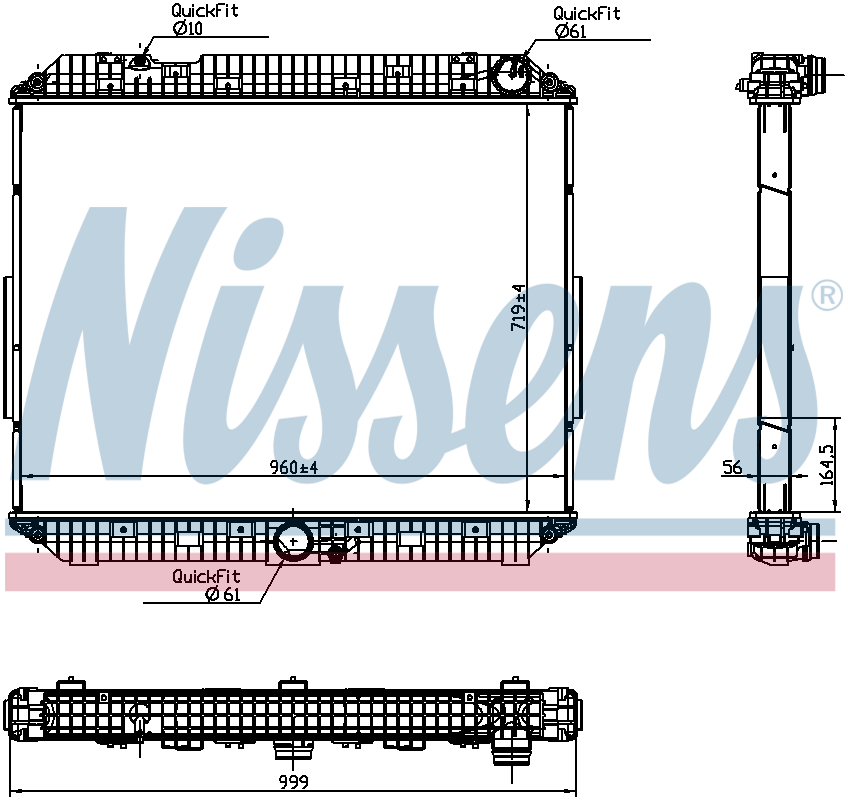 NISSENS Coolant Radiator 6270020