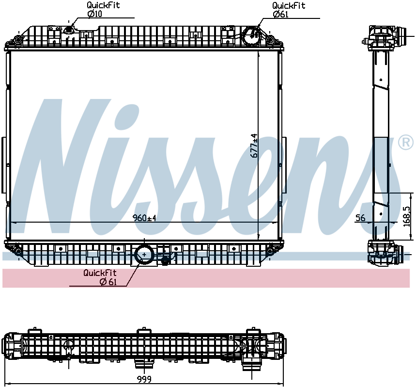 NISSENS Coolant Radiator 6270030