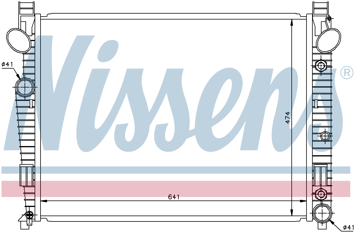 Nissens Engine Coolant Radiator 62772