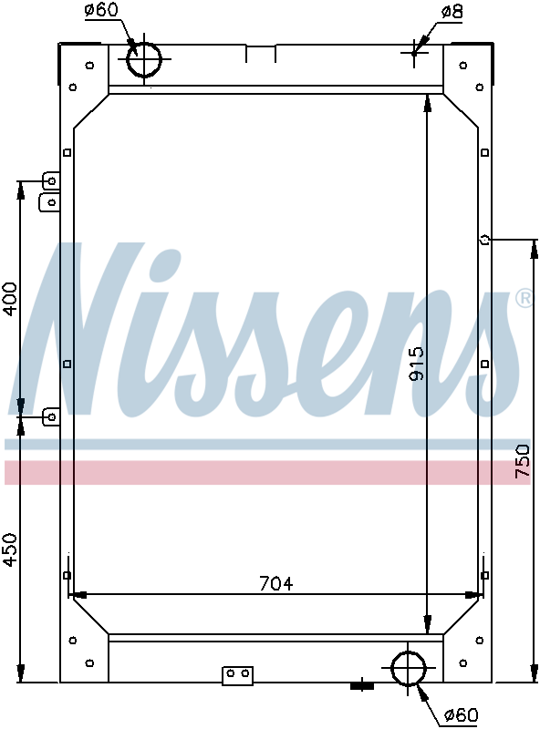 NISSENS Coolant Radiator 62871