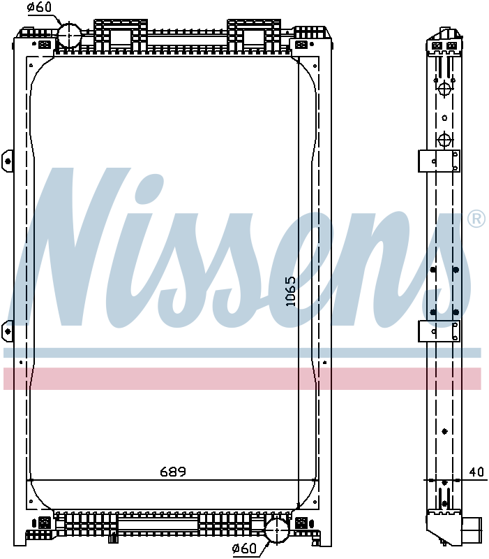 NISSENS Coolant Radiator 62872A