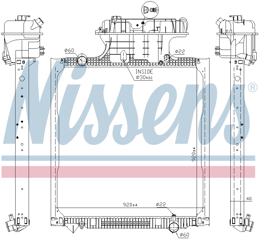 NISSENS Coolant Radiator 62873