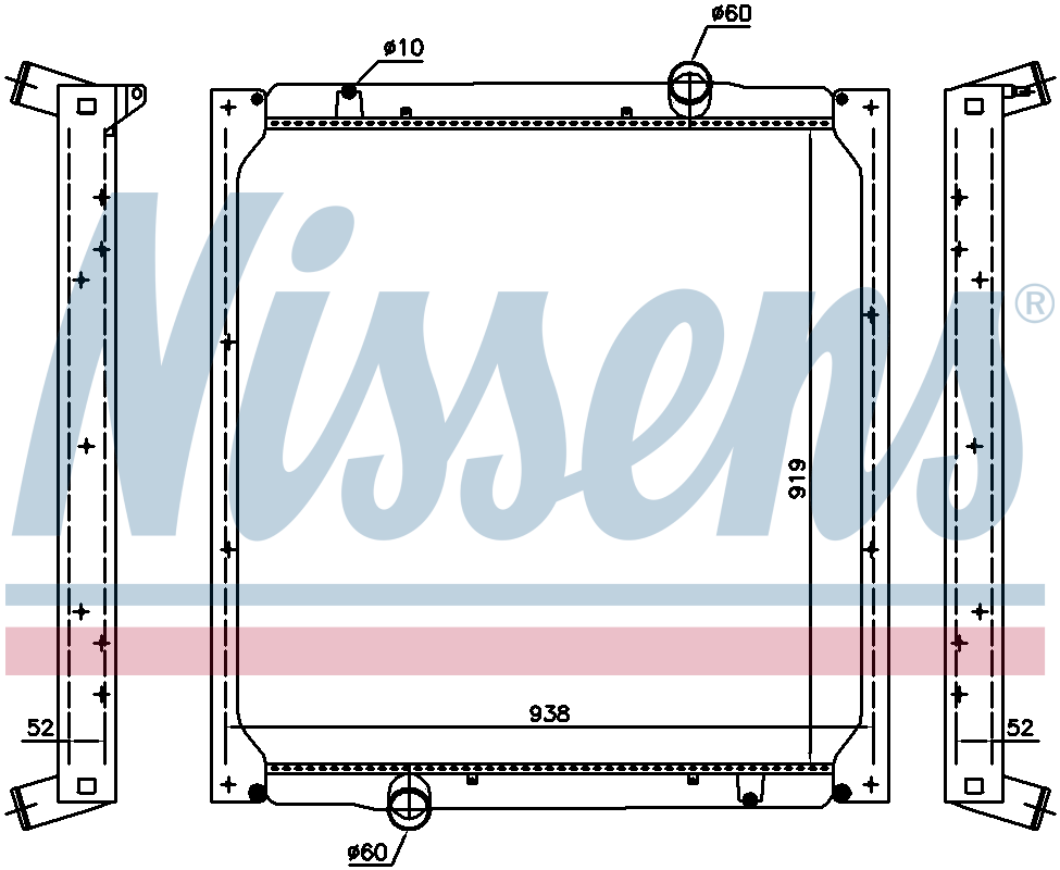 NISSENS Coolant Radiator 628762