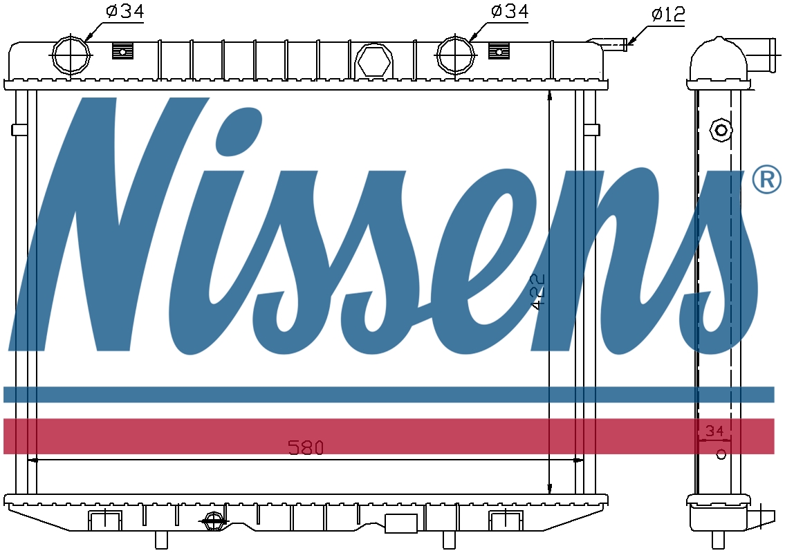 NISSENS Coolant Radiator 63056