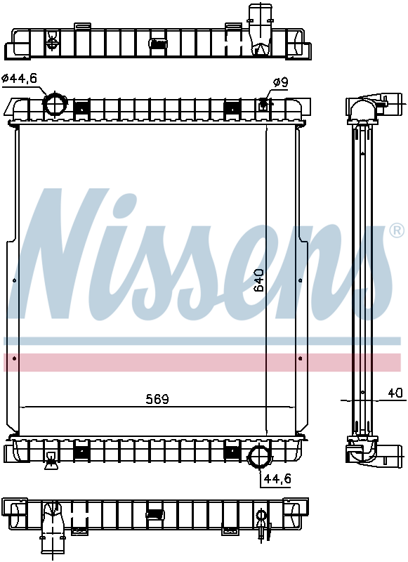 Nissens Engine Coolant Radiator 63332