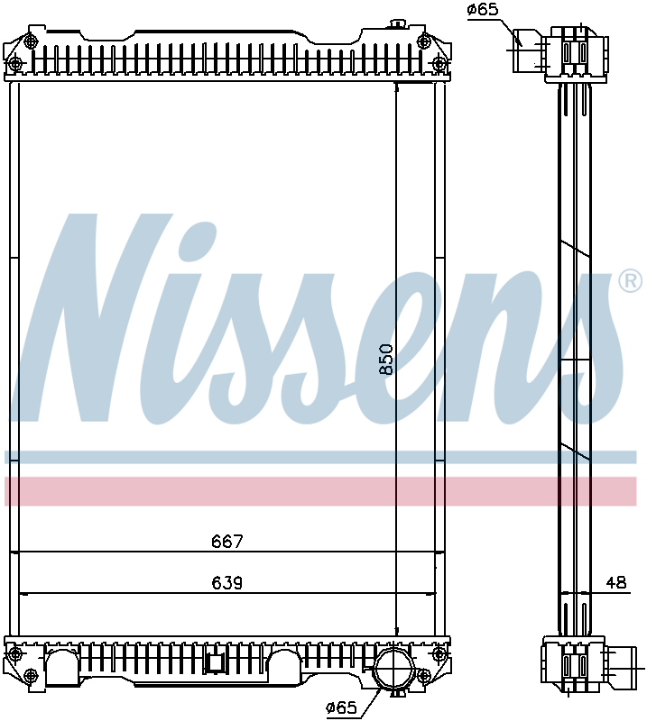 Nissens Engine Coolant Radiator 633350