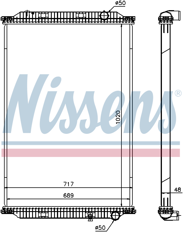 Nissens Engine Coolant Radiator 637780