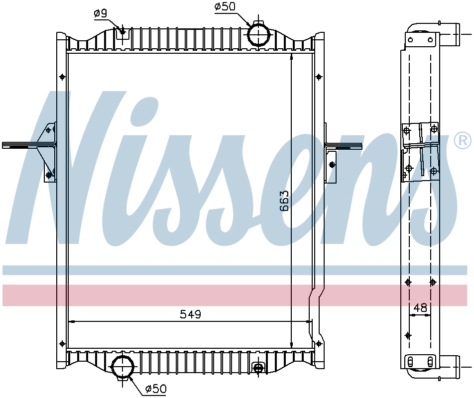 Nissens Engine Coolant Radiator 63781A