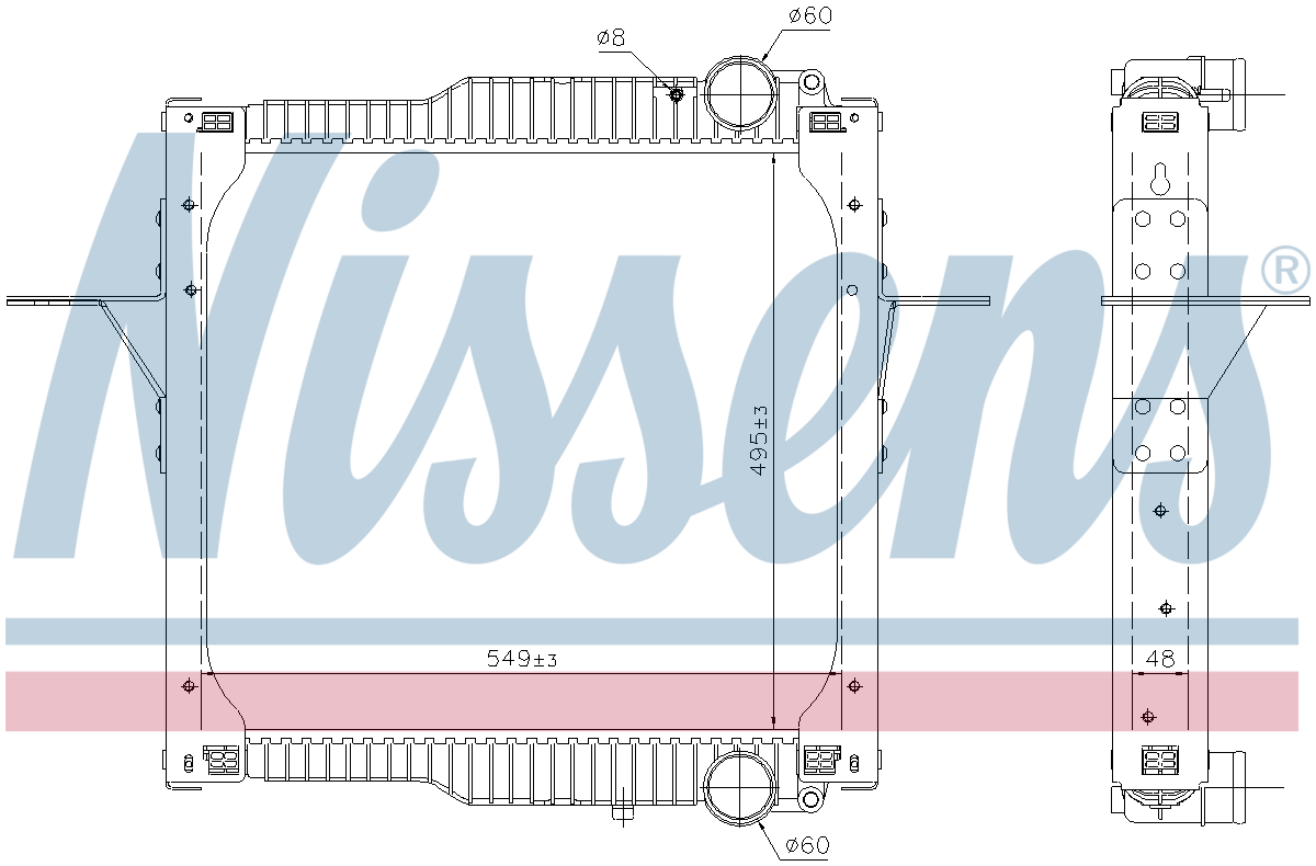 Nissens Engine Coolant Radiator 63784