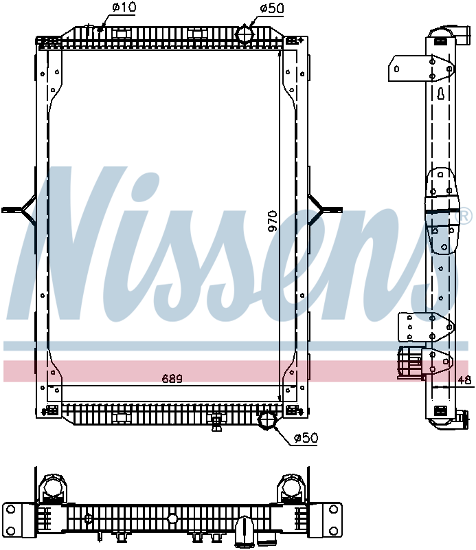 NISSENS Coolant Radiator 63786